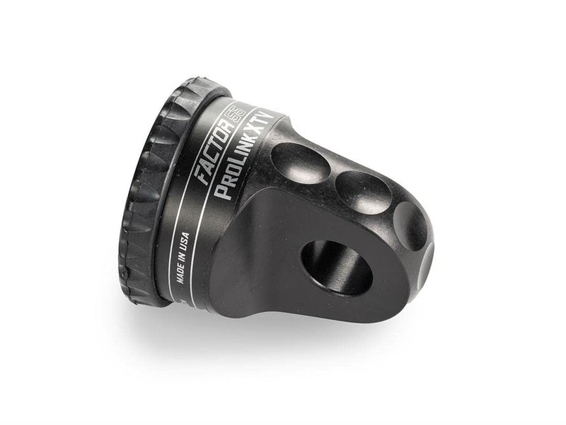 Factor 55 00110-04 Prolink XTV Shackle D Ring for use with Steel Cables Synthetic Ropes up to 5/16 in Max Load Rating 6000 lb Ultimate Failure 22,000 lb. Ideal for 4x4 Off Road Trips - Black - Image 1